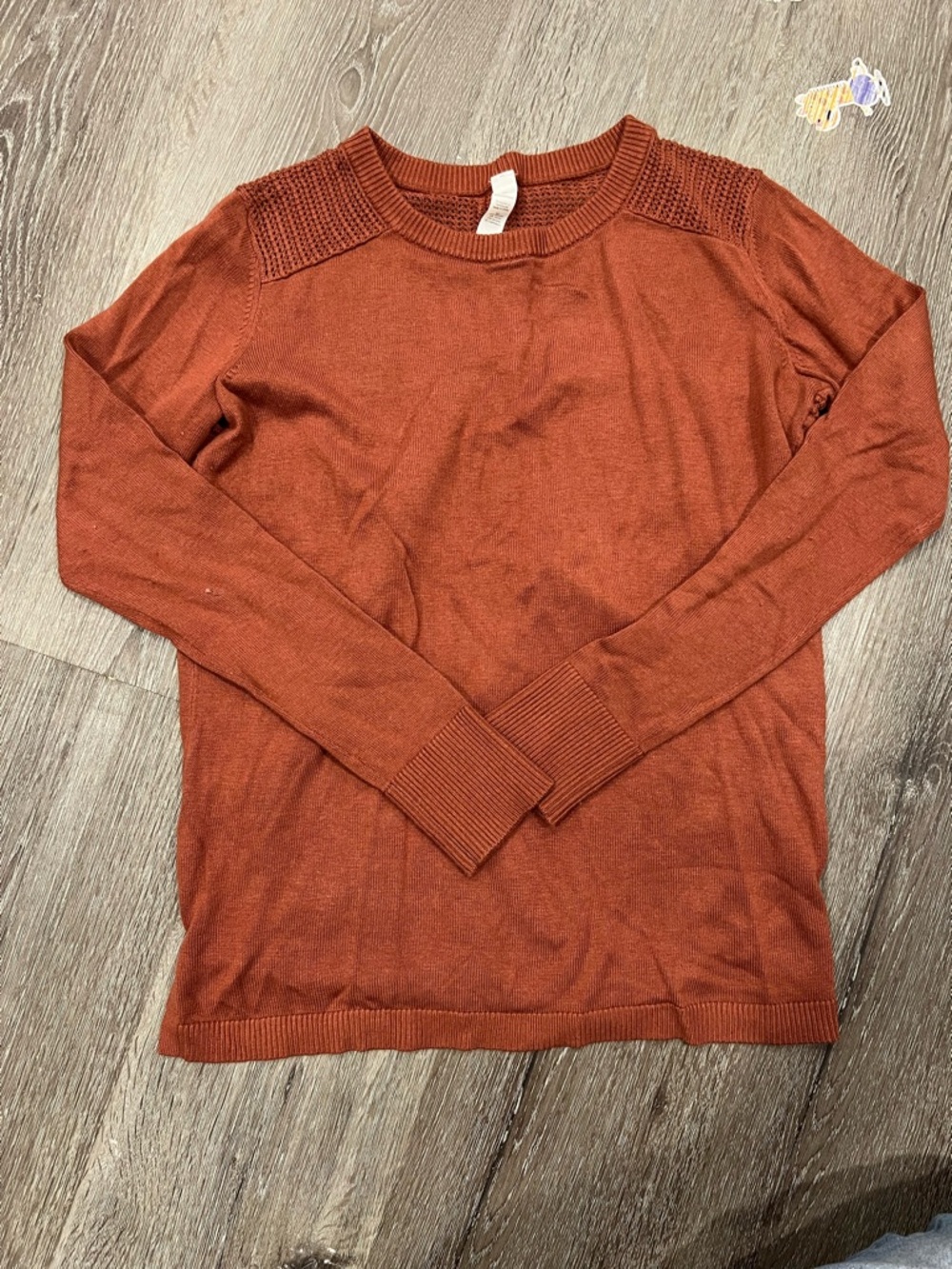 Rust Orange Lightweight Knit Sweater